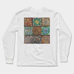 Stained Glass Mandalas by Julie Ann Stricklin Long Sleeve T-Shirt